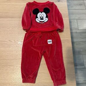 Disney Mickey Mouse Velour Set